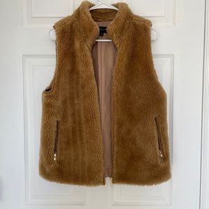 J.CREW FAUX FUR VEST